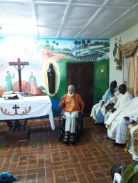 Celebración eucarística de acción de gracias en la capilla de los Hermanos de la Comunidad de Mabesseneh
